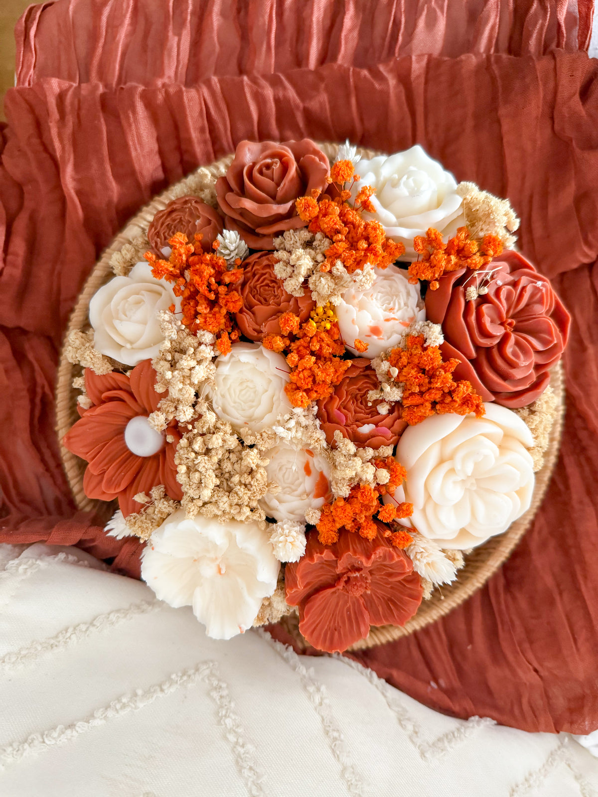 Arranjo Floral Terracota