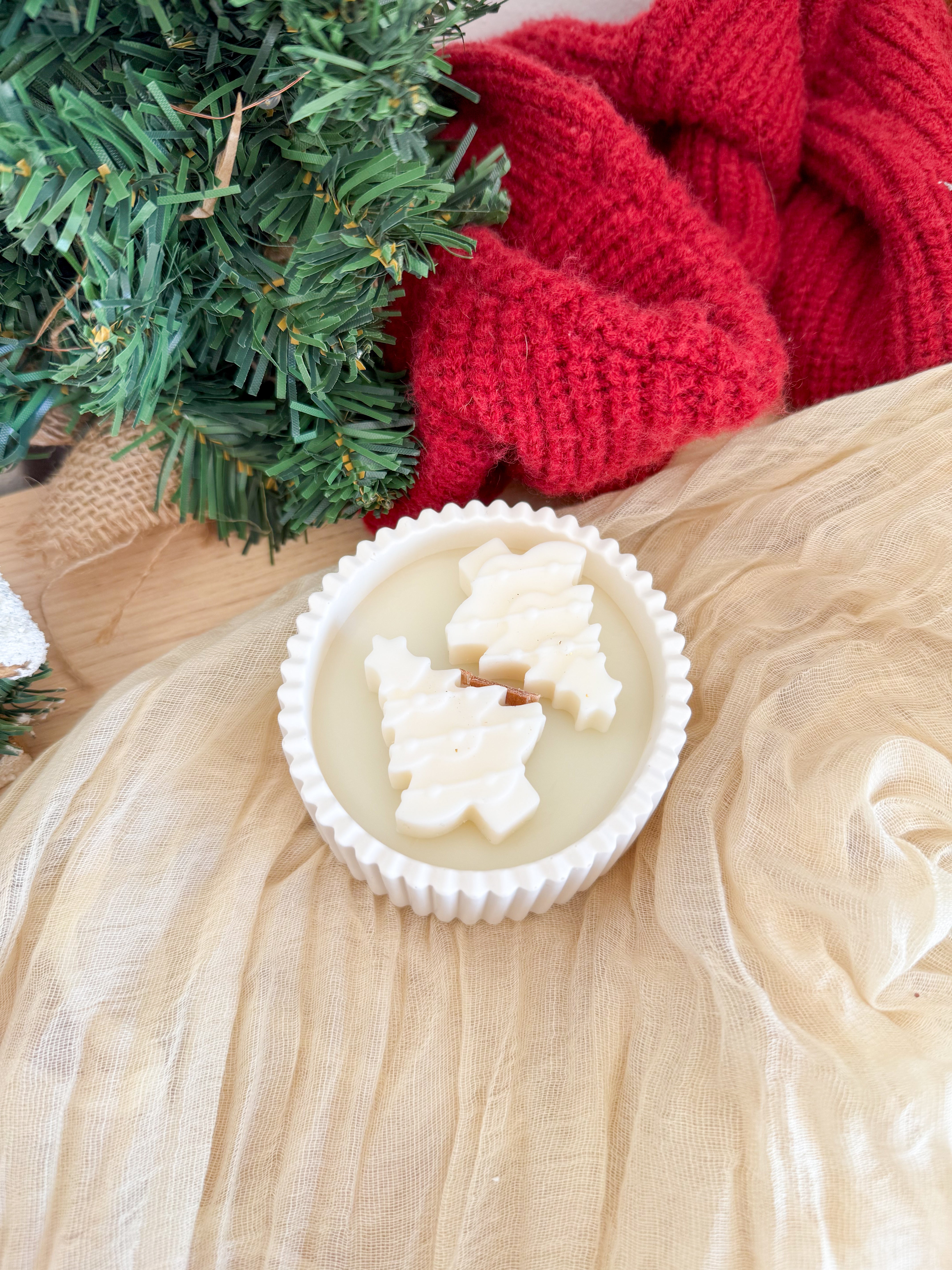 Vela de Cera de Soja - Vinho Quente