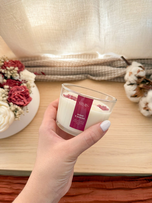 Vela de Cera de Soja - Romã e Ameixa | 150g