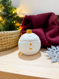 Vela de Cera de Soja - Bola de Natal Grande