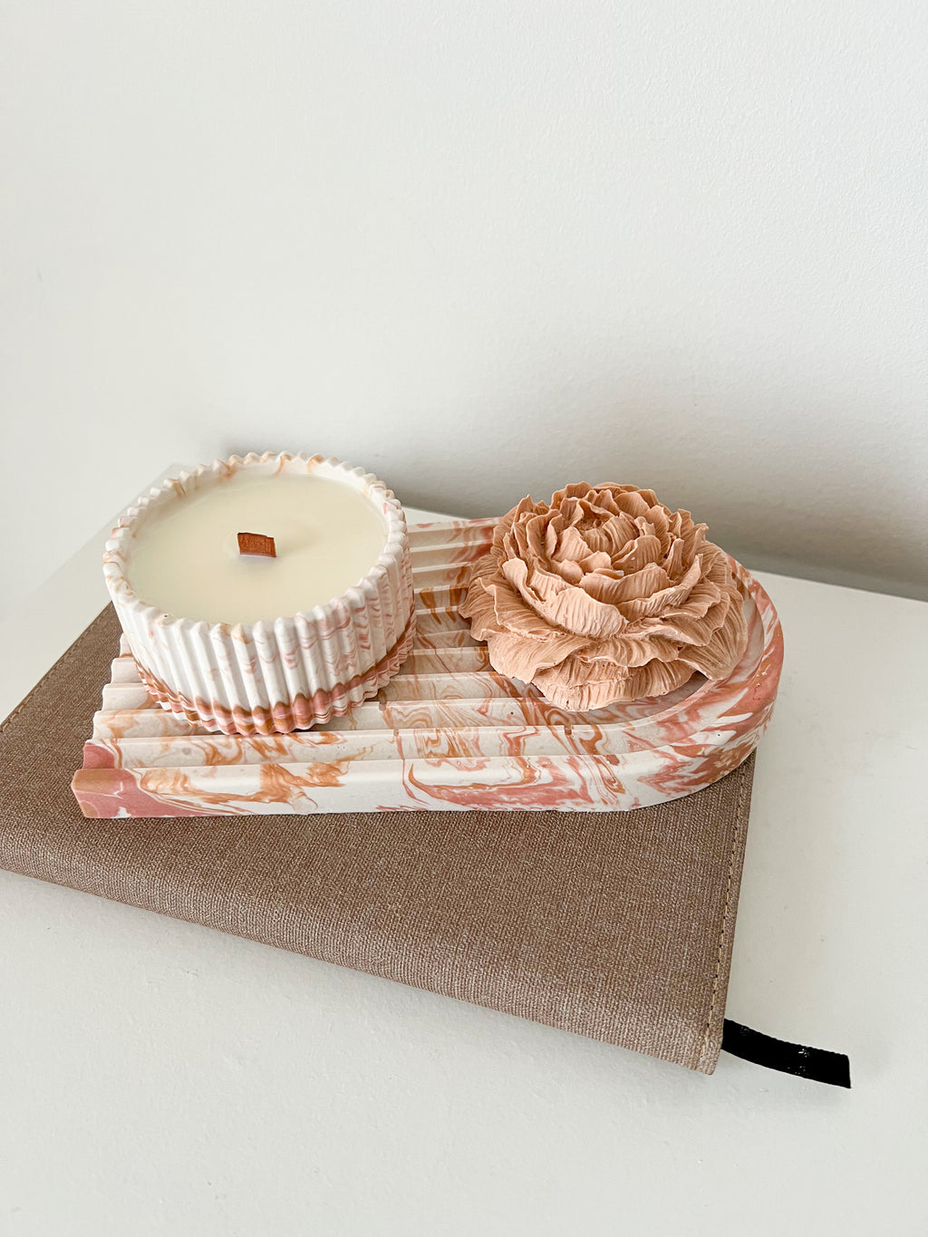 Vela de Cera de Soja Pequena - BLUSH | 90g