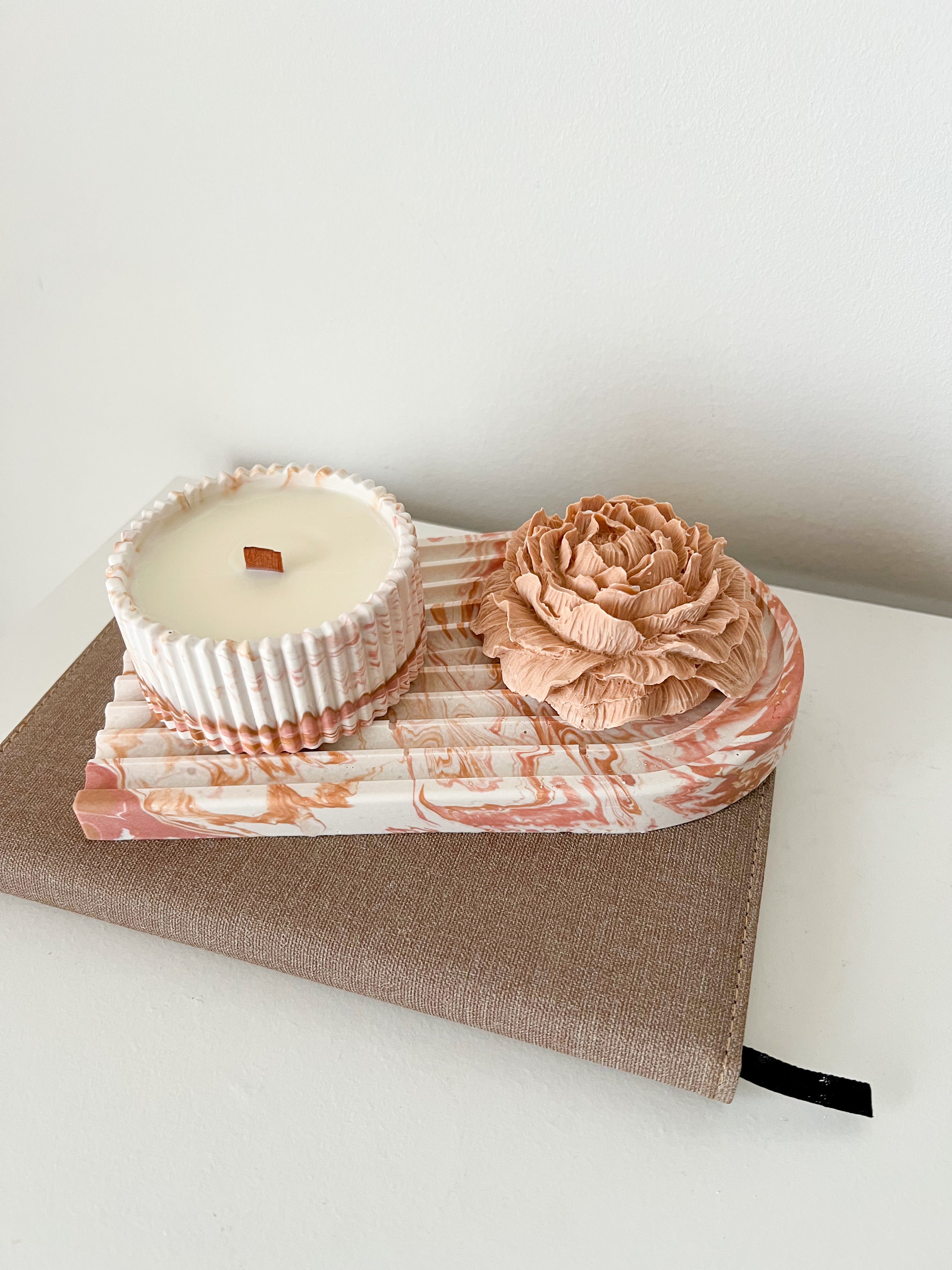 Vela de Cera de Soja Pequena - BLUSH | 90g