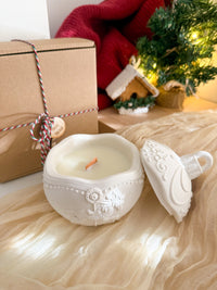 Vela de Cera de Soja - Bola de Natal Grande