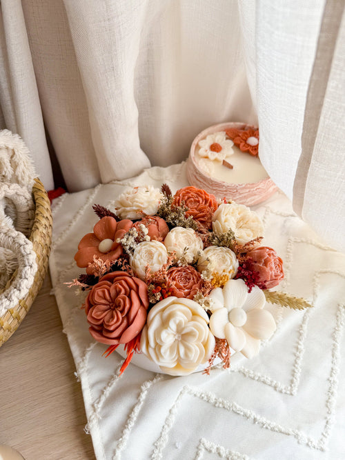 Arranjo Floral Terracota