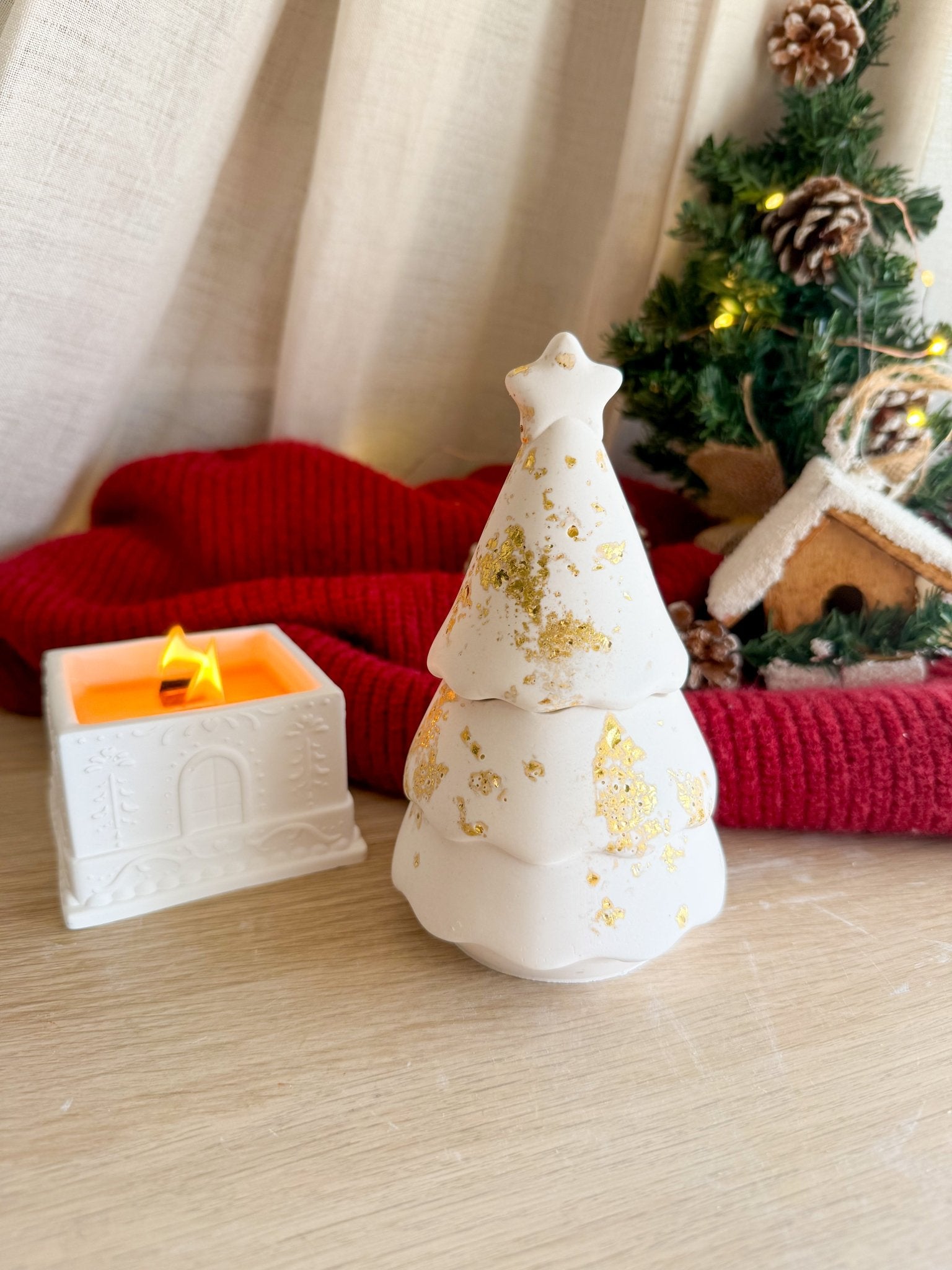 Vela de Cera de Soja - Árvore de Natal