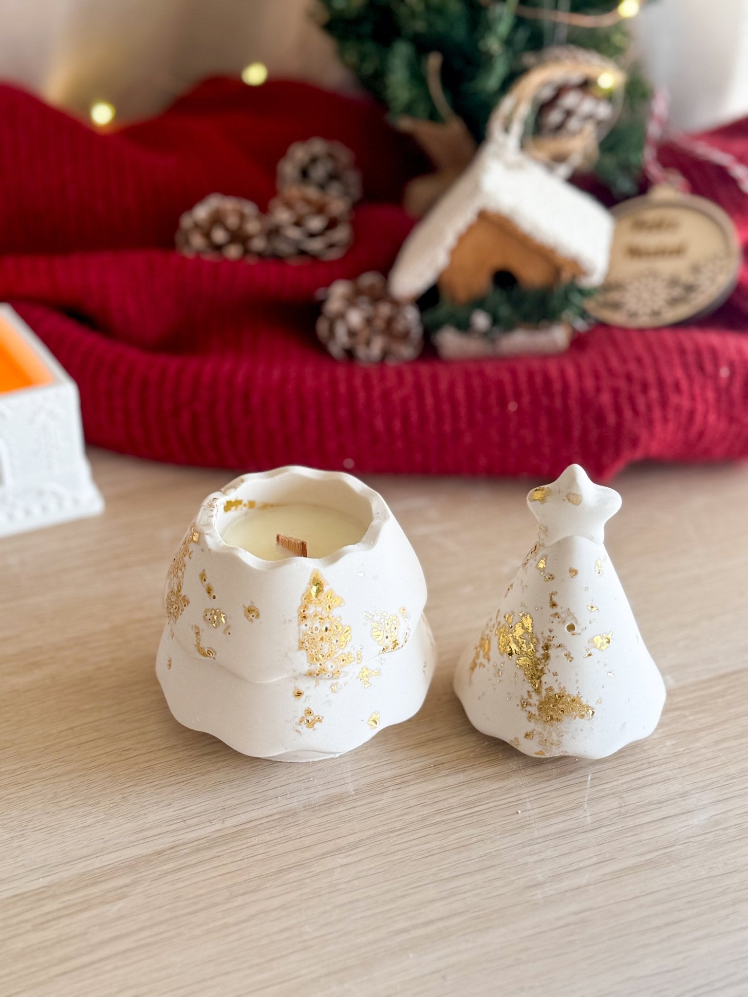 Vela de Cera de Soja - Árvore de Natal