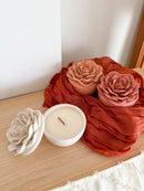 Vela de Cera de Soja - Rosa | 100g